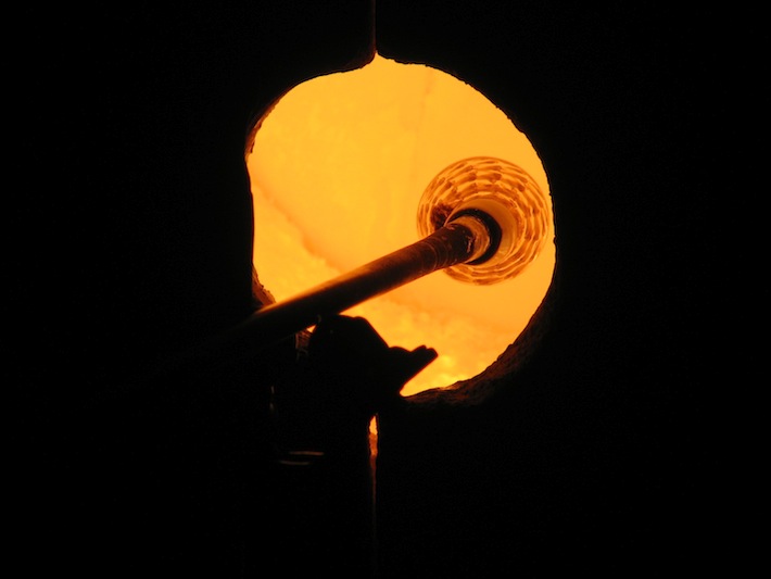 Glass Blowing Reheating